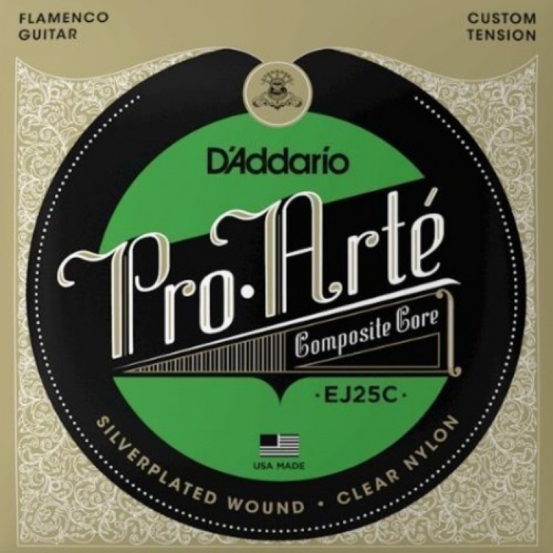D'Addario EJ25C Classical Guitar String Set, Flamenco Tension