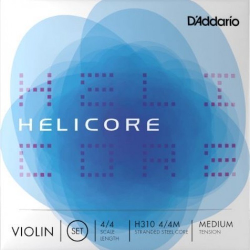 HELICORE VIOLIN STRING SET String Set, 4/4 Scale, Medium Tension H310 4/4M