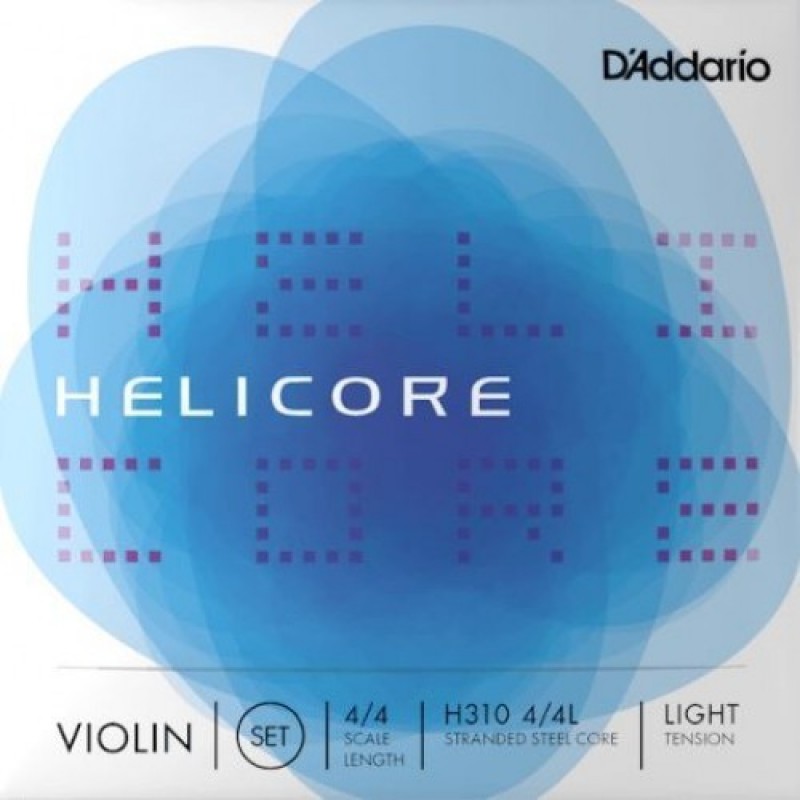 HELICORE VIOLIN STRING SET String Set, 4/4 Scale, Light Tension H310 4/4L