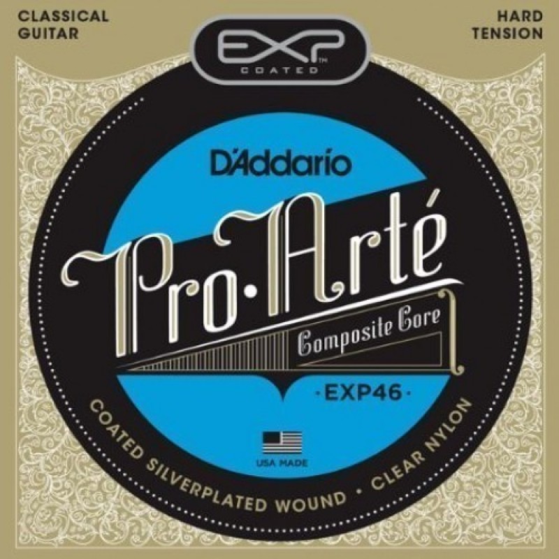 D'Addario EXP46 Classical Guitar String Set, Hard Tension