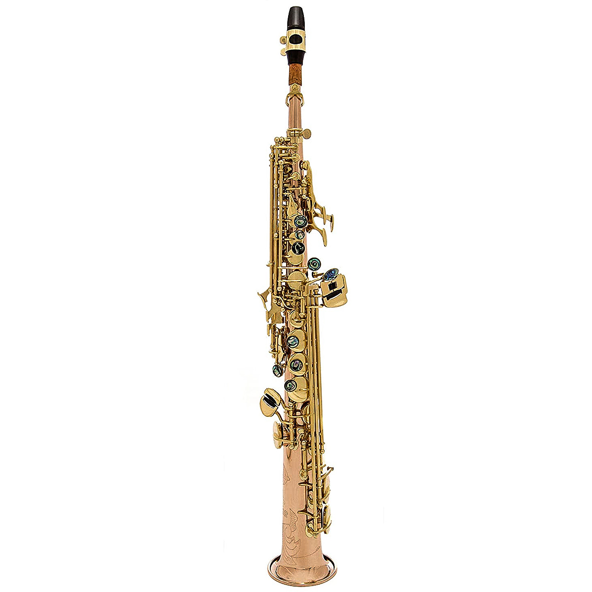 John Packer JP043R: Bb Soprano Saxophone Rose Brass Body & Crook