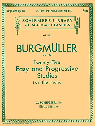 Friedrich Burgmuller : Twenty-Five Easy And Progressive Studies for the piano Op.100