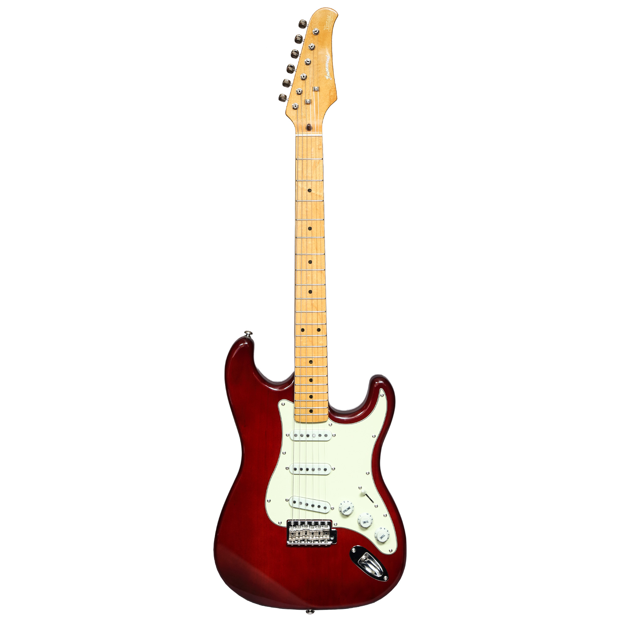 Haineswood Expedition Series ST-H-WRD Strat Electric Guitar (Wine Red)