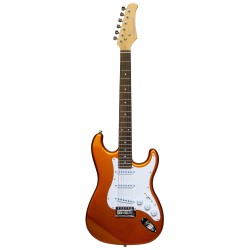 Haineswood Expedition Series ST-C-MORG Strat Electric Guitar (Metallic Orange)